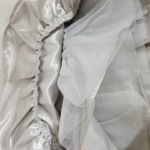 Gymboree Satin Ruffle Tiered Formal Holiday Dress - Picture 7 of 9